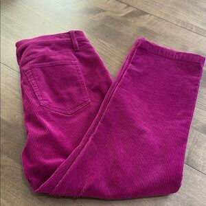 Vibrant pink Corduroy Pants LOFT
